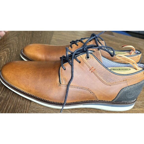 new bull boxer presslee oxford leather brown men lace up shoes casual 41 us 8 main image 9